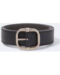 Loewe - Loop Reversible Leather Belt - Lyst