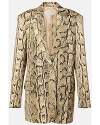 Dries Van Noten - Snake-Effect Jacquard Blazer - Lyst