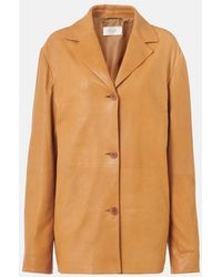 The Row - Fabian Leather Jacket - Lyst