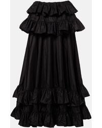 Chloé - Ruffled Silk Maxi Skirt - Lyst