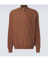 Moncler - Cotton Zip-Up Sweater - Lyst