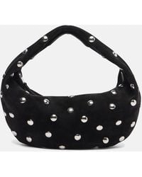 KHAITE - Olivia Medium Studded Suede Tote Bag - Lyst