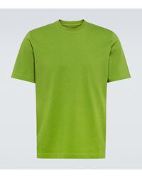 Bottega Veneta Baumwolle T-Shirt aus Baumwoll-Jersey in Grün für Herren Herren Bekleidung T-Shirts Kurzarm T-Shirts 