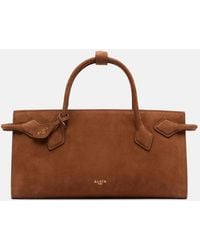 Alaïa - Tote Bag Aus Veloursleder - Lyst