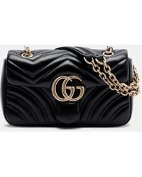 Gucci - Gg Marmont Small Leather Shoulder Bag - Lyst