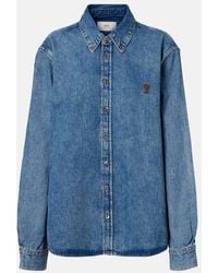Ami Paris - Camicia Di Jeans Ami De Cour - Lyst