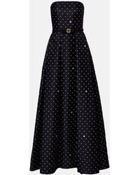 Elie Saab - Belted Polka-Dot Gown - Lyst