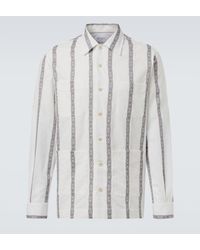 Brunello Cucinelli - Striped Cotton Shirt - Lyst