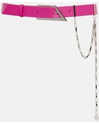 The Attico - Chain Leather Belt - Lyst