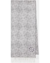 Loewe - Anagram Wool And Cashmere Scarf - Lyst