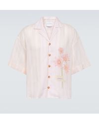 King & Tuckfield - Camicia bowling oversize in cotone - Lyst