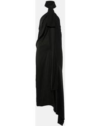 Givenchy - Vestido midi de crepe con lazada - Lyst