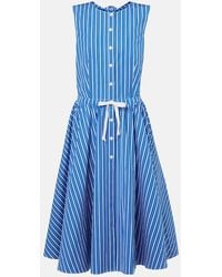 Patou - Vestido Camisero De Algodon A Rayas - Lyst