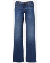 FRAME - X Amelia The Low-Rise Straight Jeans - Lyst