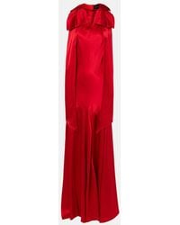 Simone Rocha - Bow-Detail Open-Back Silk Satin Gown - Lyst