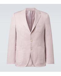 Canali - Linen And Silk Blazer - Lyst