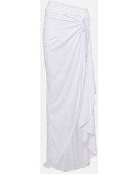 Christopher Esber - Crescent Draped Asymmetric Midi Skirt - Lyst