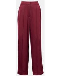 Jonathan Simkhai - Kyra High-Rise Satin Wide-Leg Pants - Lyst