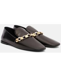 Jil Sander - Verzierte Slip-Ons Aus Leder - Lyst