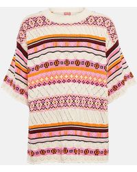 KENZO - Jacquard Cotton-blend Sweater - Lyst