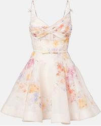 Zimmermann - Dress With Floral Motif - Lyst