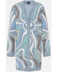 PUCCI - X Fusalp Intarsia Wool Cardigan - Lyst