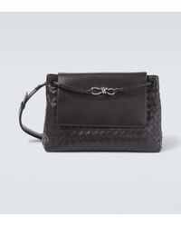 Bottega Veneta - Andiamo Medium Leather Messenger Bag - Lyst