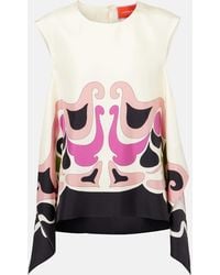 La DoubleJ - Top San Carlo Aus Seiden-Twill - Lyst