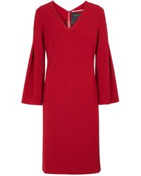 Roland Mouret Kimura Crêpe Dress - Red