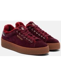 Bogner - Lucerne Shearling-Lined Suede Sneakers - Lyst