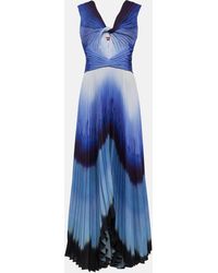 Altuzarra - Printed Pleated Maxi Dress - Lyst