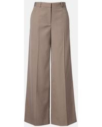 The Row - Dender Wool Wide-Leg Pants - Lyst
