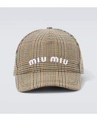 Miu Miu - Logo Cotton Baseball Cap - Lyst