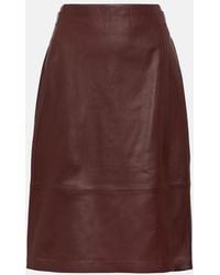 Vince - Leather Pencil Skirt - Lyst
