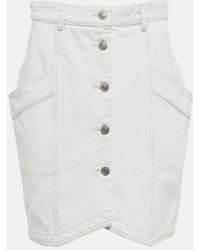 Isabel Marant - Sabel High-Rise Denim Miniskirt - Lyst
