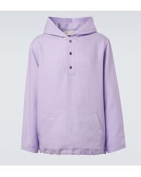 God's True Cashmere - Hooded Linen Jacket With Amethyst - Lyst
