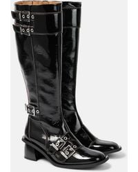Ganni - Knee-High Heeled Boots - Lyst