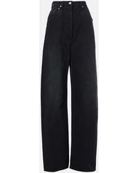 Prada - High-Rise Wide-Leg Jeans - Lyst