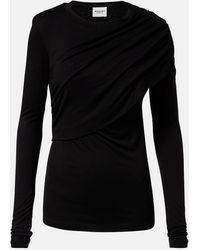 Isabel Marant - Dressi Draped Jersey Top - Lyst