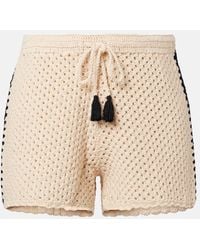 The Upside - Luminary Hali Crochet Cotton Shorts - Lyst