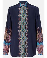 Etro - Silk Shirt With Paisley Print - Lyst