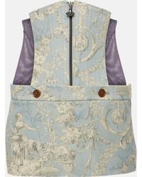Vivienne Westwood - Foam Corset Cotton Miniskirt - Lyst