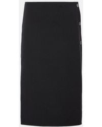 Courreges - Wool-Blend Midi Skirt - Lyst