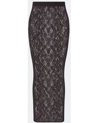 Wolford - Infinite Sheer Lace Midi Skirt - Lyst