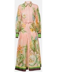 ALÉMAIS - Papaya Printed Shirt Dress - Lyst