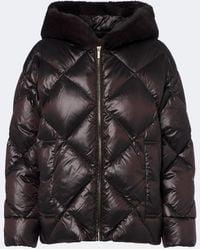 Max Mara - The Cube Hooded Quilted Down Jacket - Lyst