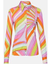 PUCCI - Iride Satin Jersey Shirt - Lyst