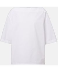 Tod's - Oversized Cotton Poplin Top - Lyst
