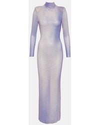 Self-Portrait - Crystal-Embellished Maxi Dress - Lyst
