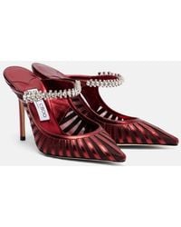 Jimmy Choo - Mules Bing 100 En Cuir Metallise A Ornements - Lyst